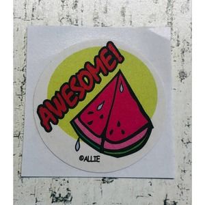 scratch & sniff happy Allie scented Sticker Matte Single Awesome Watermelon